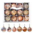 thumbnail image 1 of MesaSe Boules Suspendues Miniatures en PVC Rouge Petites Boules de Noël 12 Unités, 1 of 9