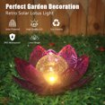 thumbnail image 3 of Flores Led Solar Lotus Jardín Impermeable Blanco Tibio, 3 of 9