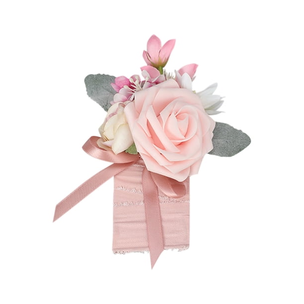 Promotion!Pulsera de ramillete de muñeca,ramillete y ramillete de graduación,pulsera de ramillete de rosas para fiesta de graduación de aniversario de boda