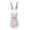 White, variant on 7.87in Striped Resin Easter Bunny Figurine Easter Decorations Pastel Rabbit Tabletop Centerpiece for Spring Home Shelf Mantel Display