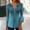 Mint Green, variant on Xdegoge Blouses Dressy Tops for Women V Neck 3/4 Bell Sleeve Pleated Flowy Floral Print Elegant Work Office Business Casual Going Out Fashion Tunic Shirts