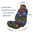 thumbnail image 2 of Picia Colorful Floral Print Waterproof Sweating Car Seat Cover for Post Gym Workout, Running, Beach and Hiking, Universal Fit Anti-Slip Bucket Seat Protector, 2 of 5