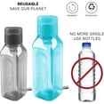 thumbnail image 3 of Milton Bulk Water Bottles Set of 4, 10 & 17 oz Leakproof Reusable Bottles, Black/Blue, 3 of 8