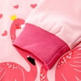 thumbnail image 4 of Toddler Girls Flamingo Pullover Sweatshirt Crewneck Long Sleeve Winter Shirt Fall Spring Clothes 3T, 4 of 6