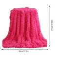 thumbnail image 3 of Taicans ‌Luxury Fuzzy Faux Fur & Velvet Throw Blanket 47x30 Inches - Double-Sided Super Soft Cozy Plush Blanket for Couch,Bed,Gift for Women Men,Decorative Home Decor, 3 of 4