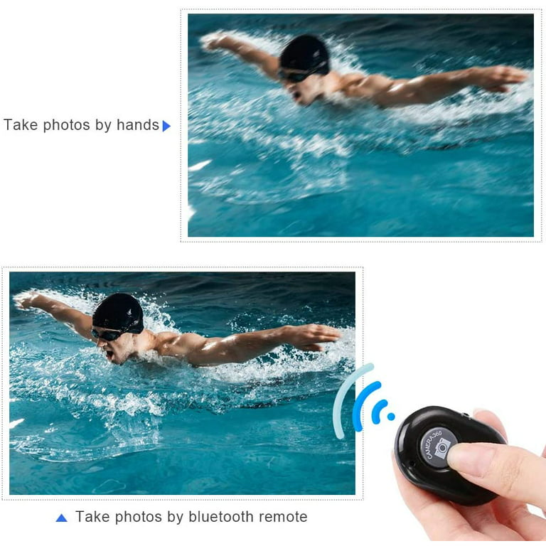 Wireless Bluetooth Camera Shutter Remote Control Clicker for Smartphones -  Create Amazing Photos and Selfies - Compatible with All iOS and Android  Devices with Bluetooth 