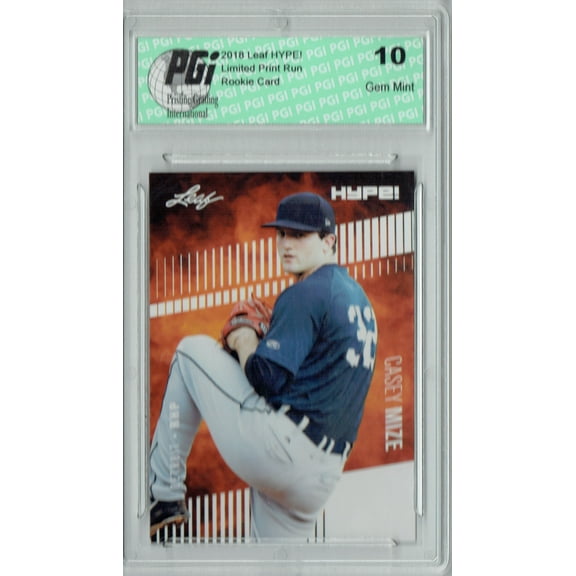 Casey Mize 2018 Leaf HYPE! #11 Only 5000 Made Rookie Card PGI 10