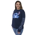 thumbnail image 3 of Disney Stitch Women's Pullover Crewneck Sweatshirt Stitch Graphic Print Pull On, 3 of 7