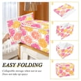 thumbnail image 2 of Yayeee Collapsible Cube Storage Bin with Lid Fabric Closet Decorative Basket with Handles, Orange Grapefruit Slices, 2 of 7