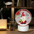 thumbnail image 6 of Naloa Gnome And Buffalo Plaid Acrylic LED Night Light Custom LED Lights Personalized Nightlight Customized Gifts for Family Couples Friends, 6 of 9