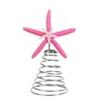 thumbnail image 3 of Fwttom Christmas Tree Topper, Christmas Star Tree Toppers, Five Point Star Shape Christmas Decorations, 9 Inches Resin Christmas Tree Star for Christmas Tree Toppers, Pink, 3 of 6