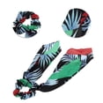 thumbnail image 3 of Unique Bargains 1 Pc Stylish Printed Banana Leaf Hair Elastics Hair Ties Black, 3 of 5
