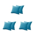 thumbnail image 2 of Bearachild 2 Pieces Solid Color Pillow Covers Pillowcase Accessories Living Case Cushion Rustic Room Zipper Furniture with Car Azul 3Conjunto, 2 of 6