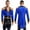 Royal Blue, variant on TiaoBug Mens Circus Magician Halloween Ringmaster Costume Long Sleeve Drum Band Jacket Tailcoat Red XL