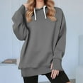 thumbnail image 2 of BLVB Womens Oversized Hoodies with Thumb Hole Drawstring Pullover Sweatshirts Clothes Fall Fashion Outfits, 2 of 7