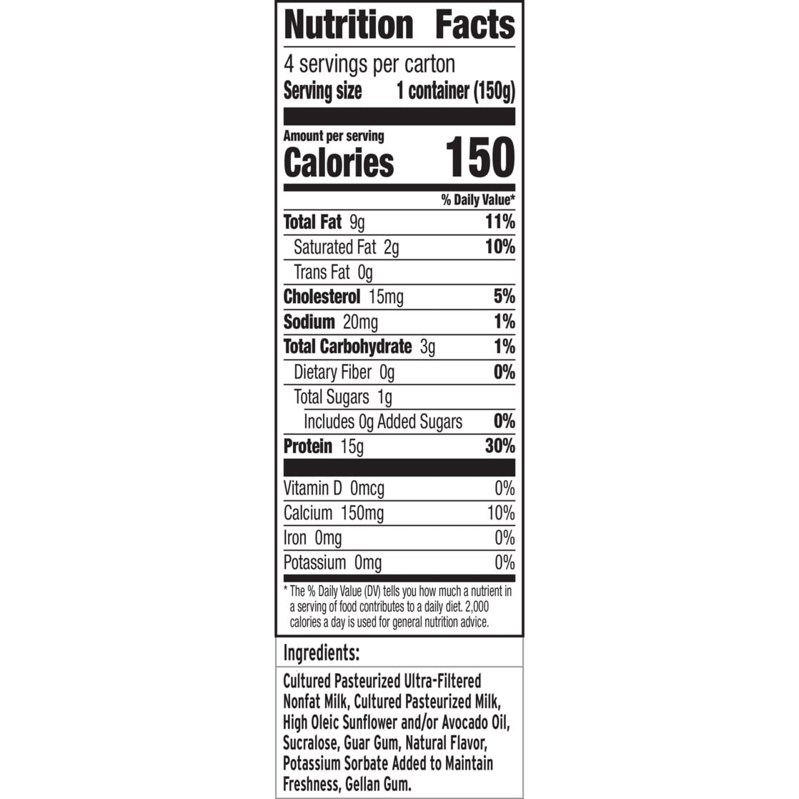 Ratio Trio Yogurt Cultured Dairy Snack, Coconut, 1g Sugar, Keto Yogurt Alternative, 4 Cups