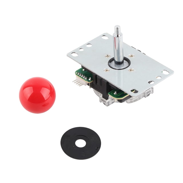 Pièces de Kit de Bricolage de Jeux, Conception de Mode d'Interface de Joystick avec 1 X Cache-Manette de Joystick pour Consoles de Jeu Remplacement pour Joystick Blanc,Rouge,Jaune,Bleu,Vert