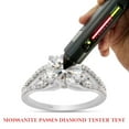 thumbnail image 7 of Round Cut Lab Created Moissanite Diamond Split Shank Engagement Ring In 14K White Gold Plated Sterling Silver(G-H Color,VVS1 Clarity,2.00 Cttw)-5.5, 7 of 7