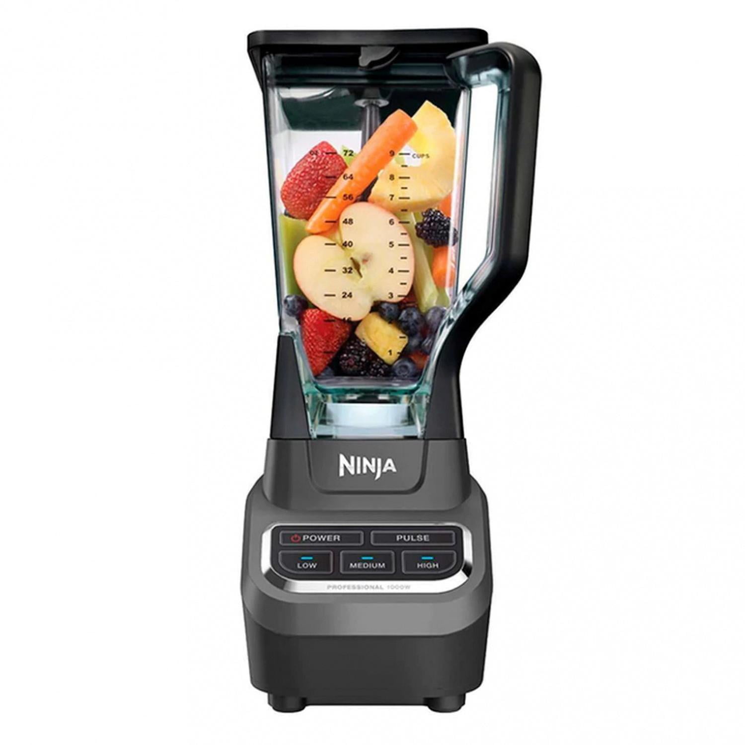 LICUADORA NINJA CO610 PROFESIONAL 4 VEL 2.1 LT VASO PLASTICO negro 1 NINJA CO610B Walmart en linea
