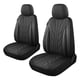 thumbnail image 1 of Fundas de Asiento para Auto CAROMOP de Lujo en Cuero Sintético y Tela Negra, 1 of 8