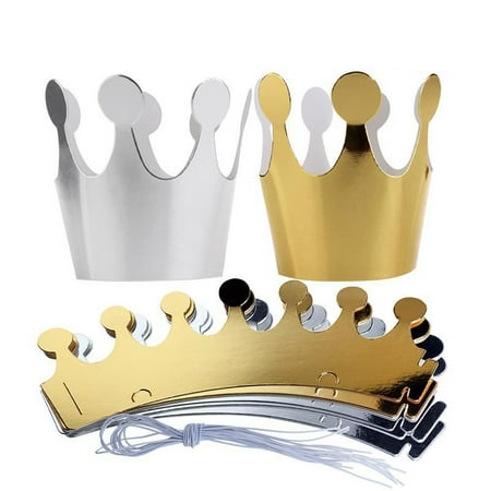Paper Birthday Hat - 10Pcs Kids Adult Birthday Hats Cap Crown Prince Princess Party Decoration Paper