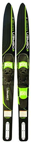 OBrien Reactor 67 Inch Combo Water Skis with 700 Adjustable Bindings, Green by