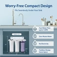 thumbnail image 6 of iSpring US31 Under Sink Water System, NSF Certified 3-Stage Water Filters, Reduces PFAS, Chloramine, Chlorine and more, Tankless Water Filter System with Faucet, 6 of 8