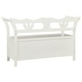 thumbnail image 3 of vidaXL Bench White 107x45x75.5 cm Solid Wood Fir, 3 of 5