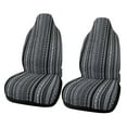 thumbnail image 1 of Unique Bargains Universal Black Baja Blanket Bucket Auto Front Seat Cover 2 Pcs, 1 of 7