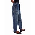 thumbnail image 2 of Pantalones Vaqueros Holgados de para Mujer, de Tiro Bajo, con Parches y Pernera y Bolsillos. Salpicaduras de Tinta S, 2 of 9