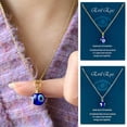 thumbnail image 3 of GKNET Fashion Turkish Hamsa Lucky Blue Evil Eye Pendant Necklace Charm Women Jewellery-15-Gold Blue Eye, 3 of 9
