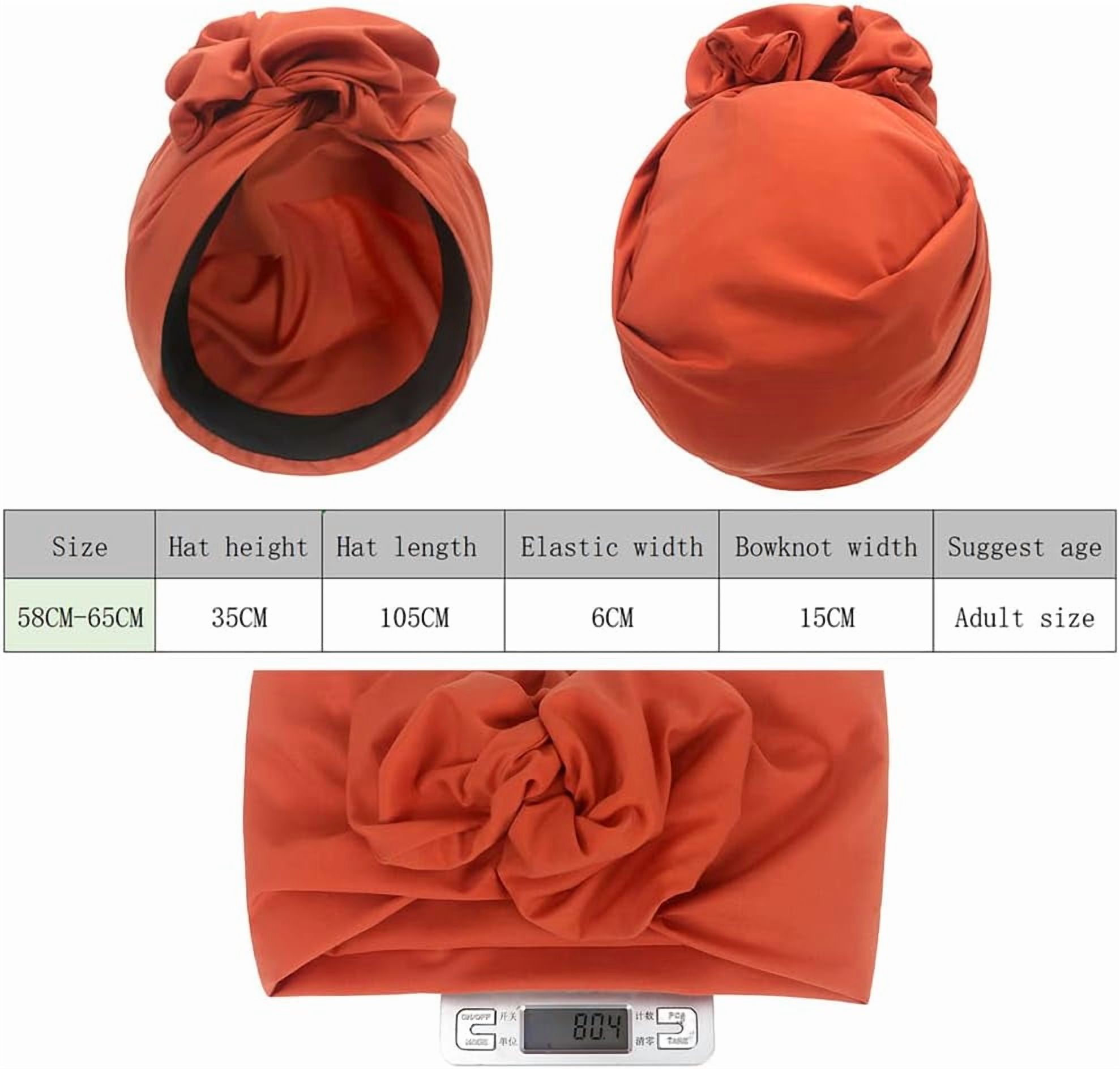 Zhengup 3 pcs Vintage French Female Turban Hat Fashion Bandana Headband Women's Soft Hair Cover Cap Ladies Head Wraps Muslim Headscarf Bonnet