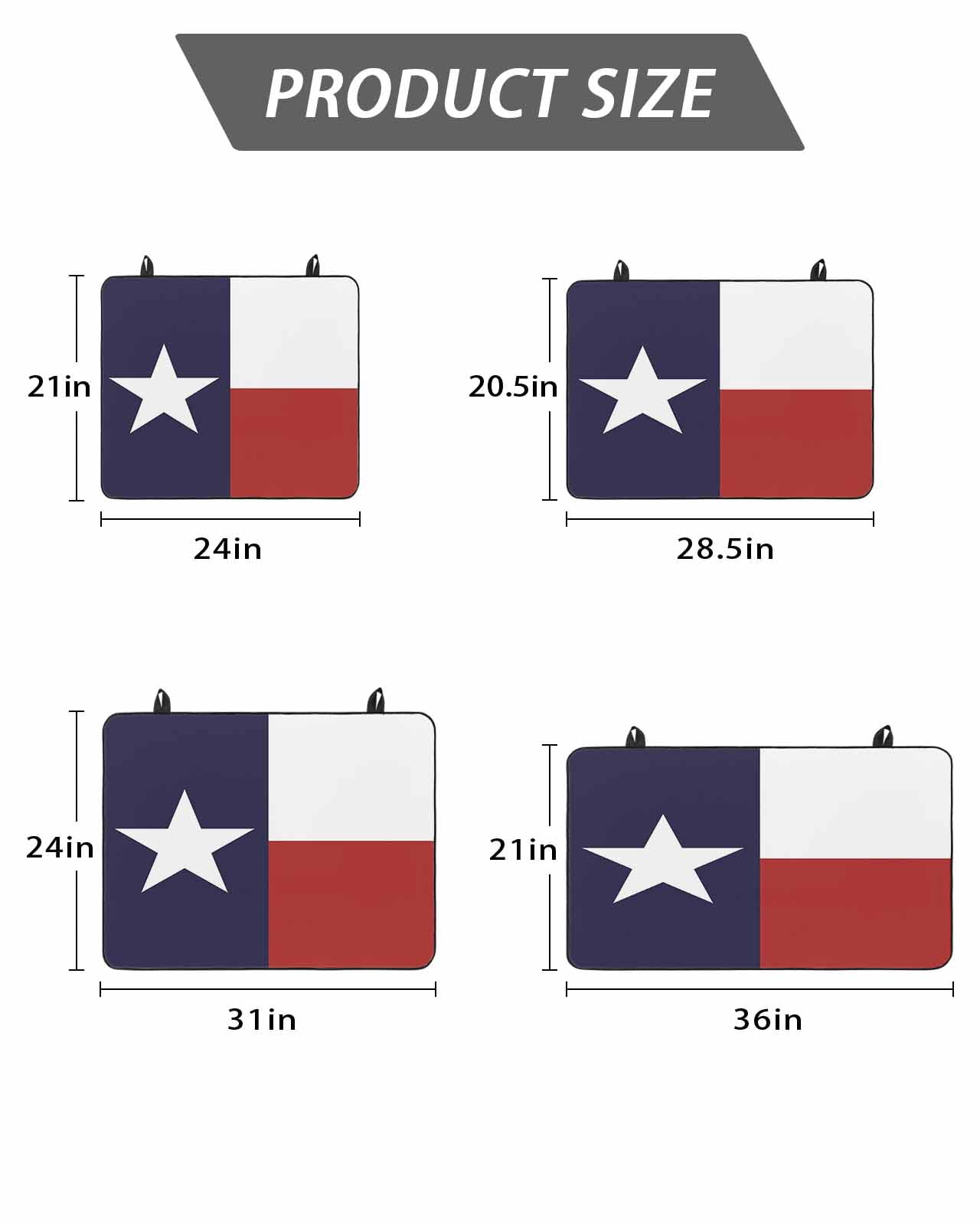 Stove Top Covers for Electric Stove,Blue Red White Texas Flag with Star Glass Stovetop Cover Protector,Minimalistic Geometric Stripe Cooktop Protector Oven Mat for Kitchen Countertop 24"x21"
