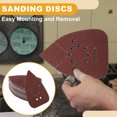 thumbnail image 5 of Unique Bargains 50 Pcs 5.31"x3.86" 600 Grit Universal Sanding Discs - Hook and Loop Sandpaper -  Paper Base Red, 5 of 6