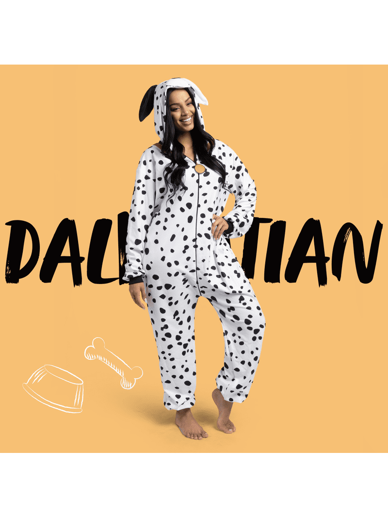 Joyfy, Adults Unisex Dalmatian Plush Pajama Costume - Walmart.com