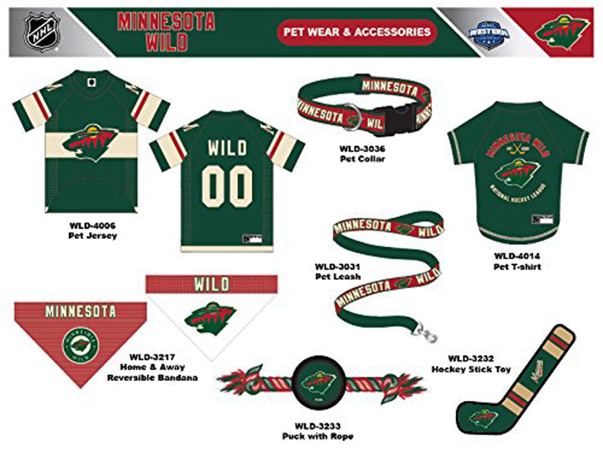 Pets First NHL Minnesota Wild Leash! Licensed, Heavy-duty, Strong, Durable Leash for Dogs, Cats