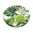 thumbnail image 2 of Lsque Watercolor Green Tropical Round Bar chair cushion covers Velvet Fabric Premium Comfort Protects from Scratches and Stains for 14-17 Inch Chair- 14 inch, 2 of 7