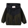thumbnail image 4 of SDNall Boys Casual Hooded Jacket, Toddler Color Block Lightweight Outerwear, Fall Winter Everyday Casual Full Zip Up Side Hand Pockets Coat 1-9 Years, 4 of 8