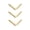 B, variant on 100Pcs Golden Decorative Metal Corner Brackets For Books Scrapbooking Photo Albums Menus Corner Protectors Crafts