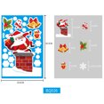 thumbnail image 1 of Pegatinas de ventana de copo de nieve de Navidad para vidrio, calcomanías de Navidad decoraciones vacaciones copo de nieve Santa Claus Reno calcomanías para fiesta kaili Sencillez, 1 of 3