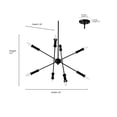 thumbnail image 3 of 29108-MB Millennium Lighting Potiss - 8 Light Chandelier-14.7 Inch Tall and 33 Inch Wide, 3 of 6