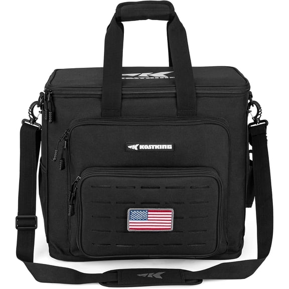 KastKing Fishing Tackle Bags,Water Resistant Material - Fishing Gear Storage - Karryall Large Black