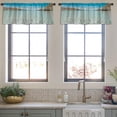 thumbnail image 3 of LALILO Kitchen Curtain Valance Beach California Sea Mexico Rod Pocket Window Curtain 52"x 18" Set of 2, 3 of 5