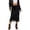 Black, variant on Wdgfv Womens Silk Satin Midi Skirts Casual Dressy Lace Hem High Waisted A-Line Skirt Elegant Party Outfit