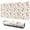 Deer Autumn Mushroom, variant on 31.5x15.7 Inch Gaming Mouse Pad, Non-Slip Stitched Rubber Desk Mat for Desktop & Laptop,Deer Forest Watercolor White Pattern