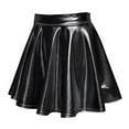 thumbnail image 4 of PUMISAS Pleated Skirts For Women High Waisted Skirts Solid Color A Line Mini Stage Skirt, 4 of 8