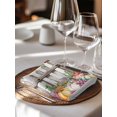 thumbnail image 6 of Fall Pumpkins Leaves Cloth Napkins Set of 6 Reusable Dinner Napkins, Thanksgiving Wildflowers Country Fence Cocktail Napkin Washable Table Napkins for Wedding/Holiday Party/Baby Shower 20"x20", 6 of 7