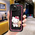 thumbnail image 1 of 2024 Sanrio Hello Kitty Kuromi Case for iPhone 12 Pro XS Max 13 Mini SE 8 7 14 Plus XR 15ProMax 11 Pro Square Liquid Soft Cover LXY, 1 of 7
