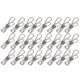 thumbnail image 1 of 24 Pcs Stainless Steel Wire Clip, Multi-Function Clip, Utility Clip Pins Hanging Clip Office Fastene, 1 of 5