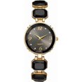 thumbnail image 1 of Montres-bracelets pour Femmes : Montre Analogique à Quartz pour Dames avec Bracelet en Acier Inoxydable Élégant et Strass Colorés Dorés Rétro, 1 of 3